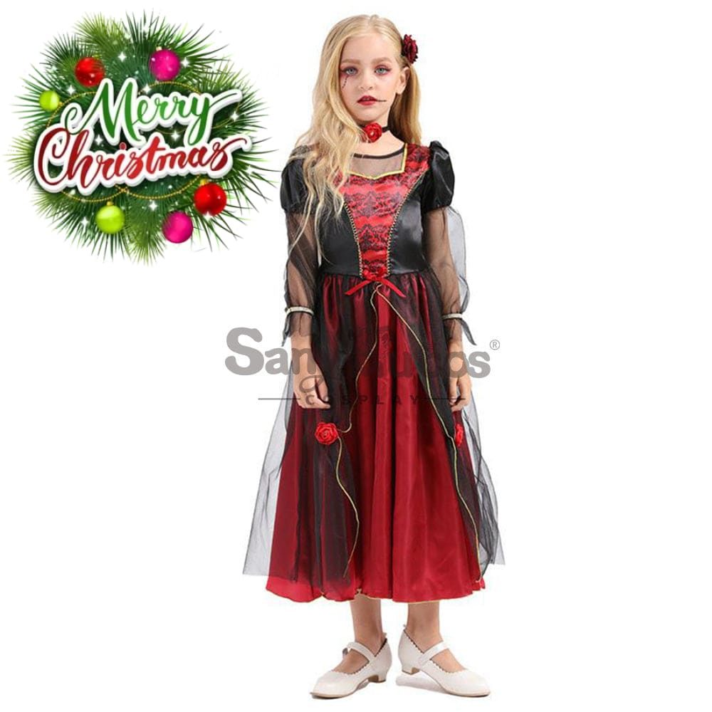 【In Stock】Halloween Cosplay Vampire Costume Kid Size Costumes