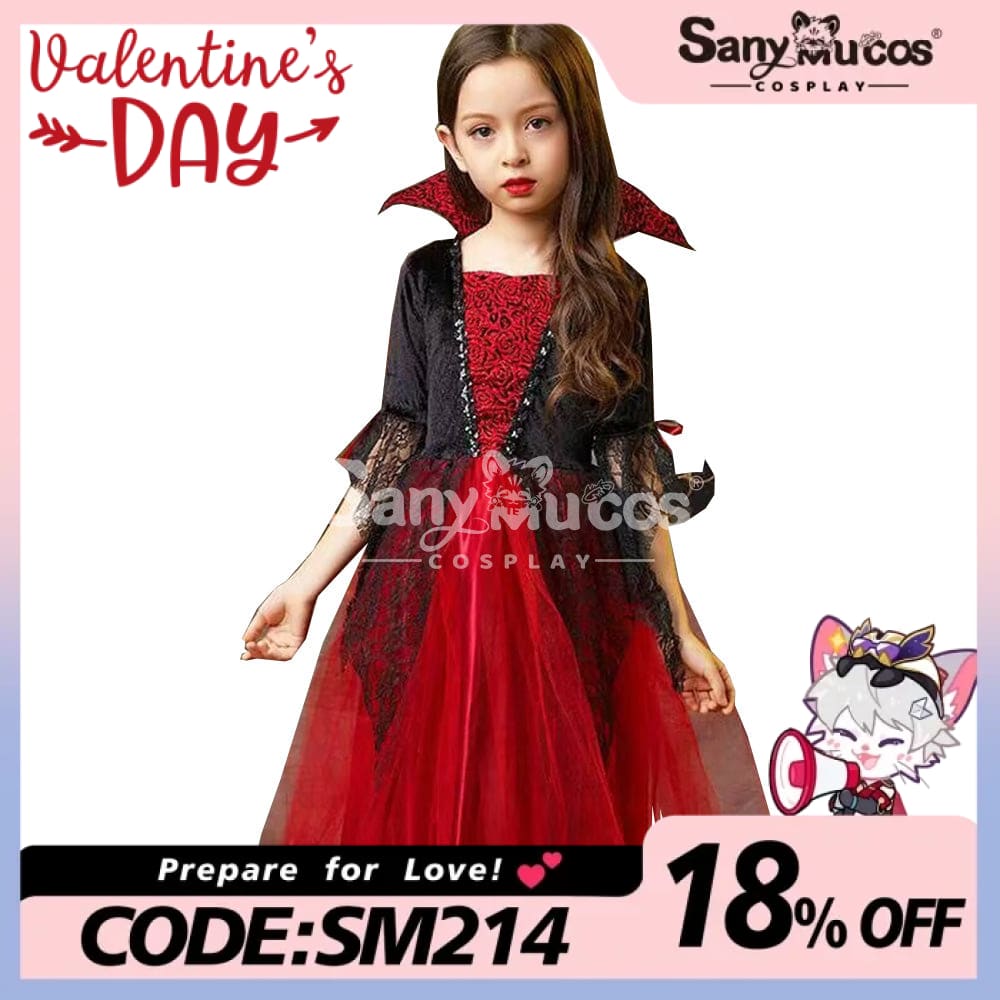 【In Stock】Halloween Cosplay Vampire Costume Kid Size Costumes