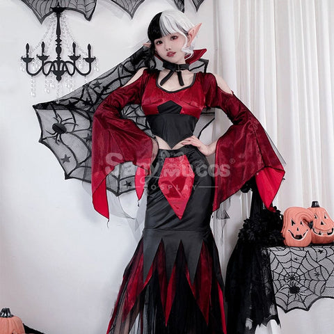 【In Stock】Halloween Cosplay Vampire Witch Dress Stage Performance Costume Costumes