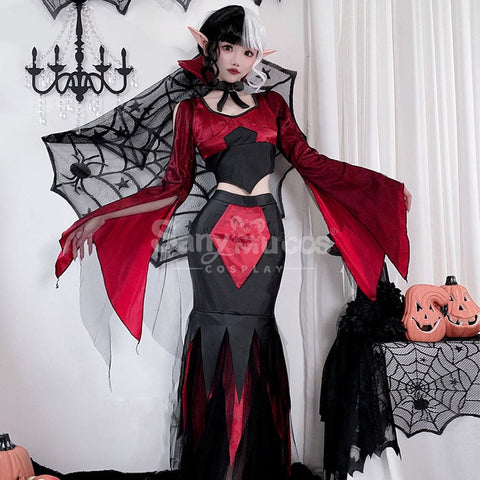 【In Stock】Halloween Cosplay Vampire Witch Dress Stage Performance Costume Costumes