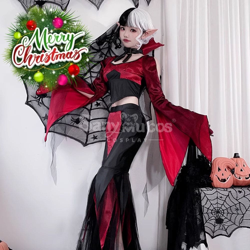 【In Stock】Halloween Cosplay Vampire Witch Dress Stage Performance Costume Costumes