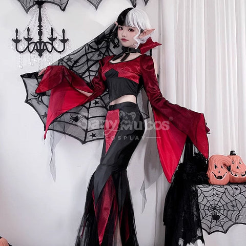 【In Stock】Halloween Cosplay Vampire Witch Dress Stage Performance Costume Costumes