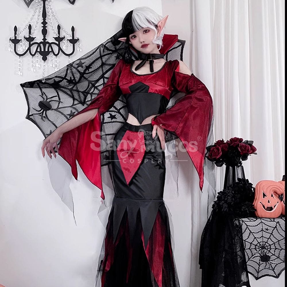 【In Stock】Halloween Cosplay Vampire Witch Dress Stage Performance Costume Costumes