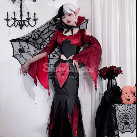 【In Stock】Halloween Cosplay Vampire Witch Dress Stage Performance Costume Costumes