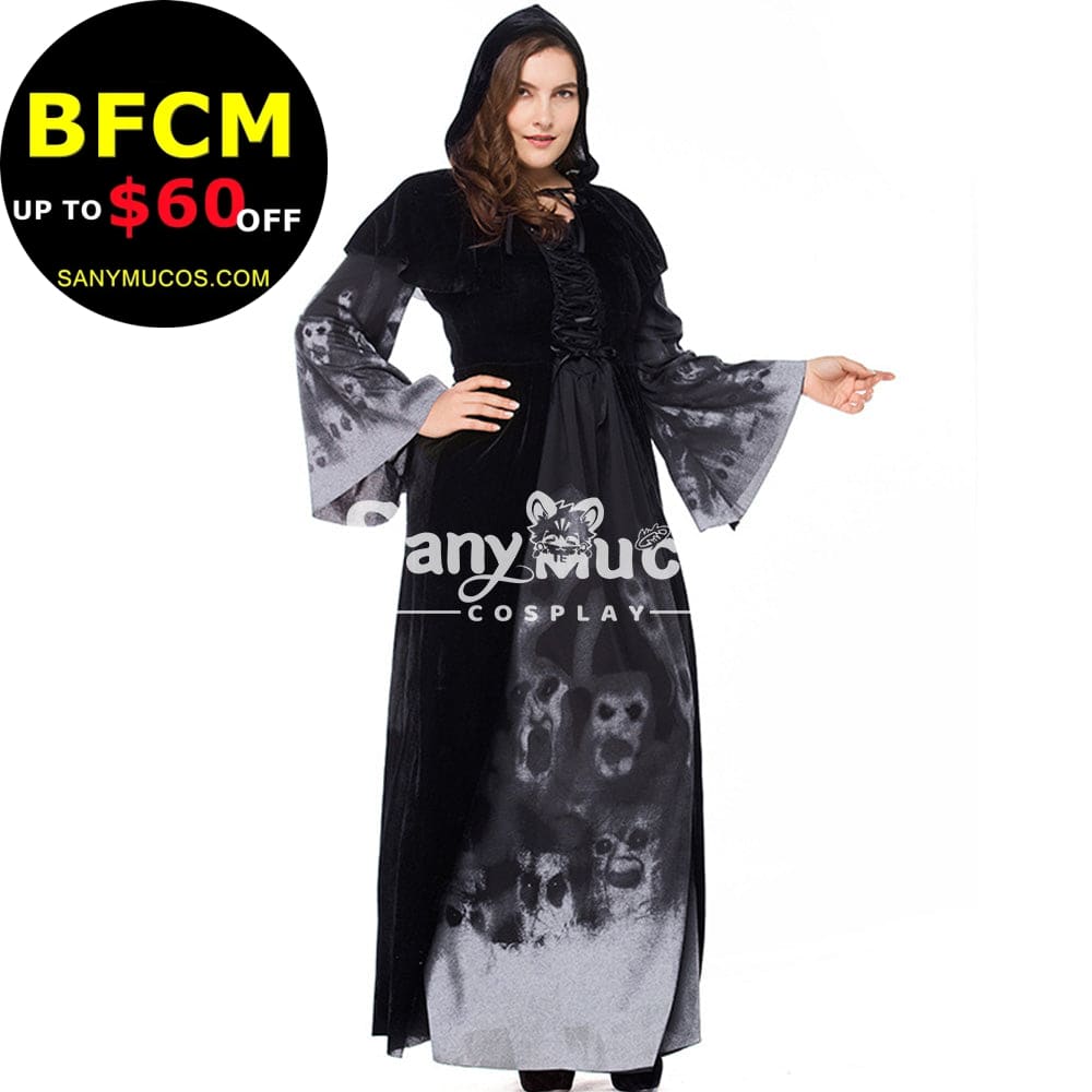 【In Stock】Halloween Cosplay Vampire Witches Costume Plus Size Costumes