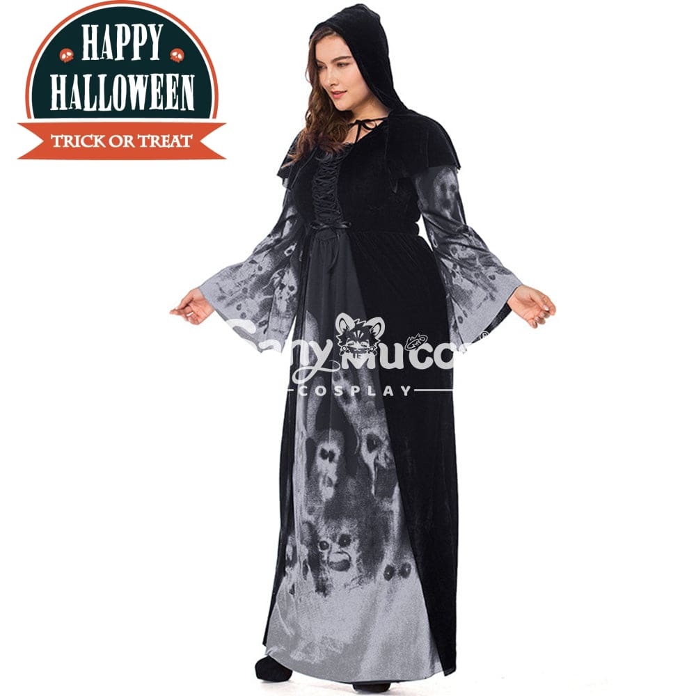 【In Stock】Halloween Cosplay Vampire Witches Costume Plus Size Costumes