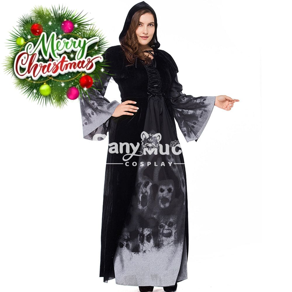 【In Stock】Halloween Cosplay Vampire Witches Costume Plus Size Costumes