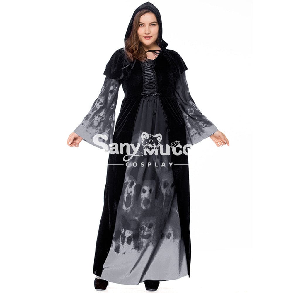 【In Stock】Halloween Cosplay Vampire Witches Costume Plus Size Costumes