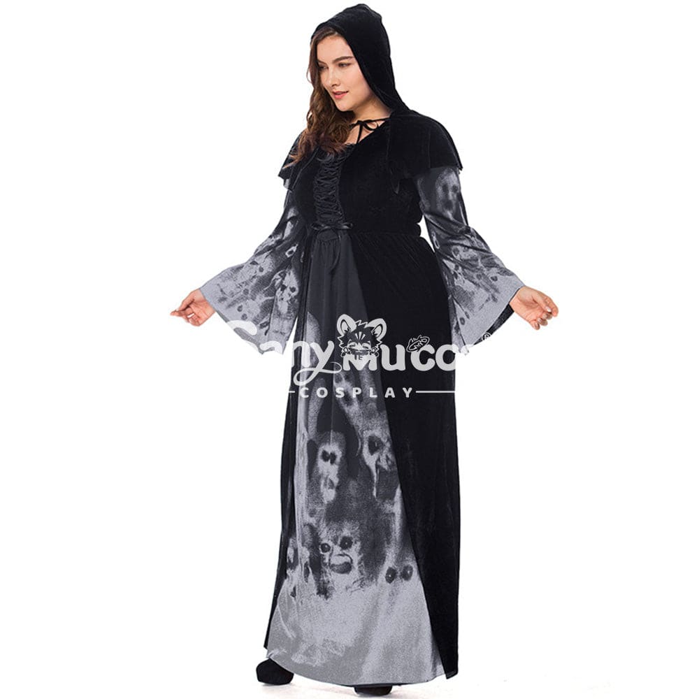 【In Stock】Halloween Cosplay Vampire Witches Costume Plus Size Costumes