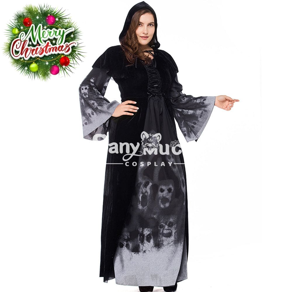 【In Stock】Halloween Cosplay Vampire Witches Costume Plus Size Costumes