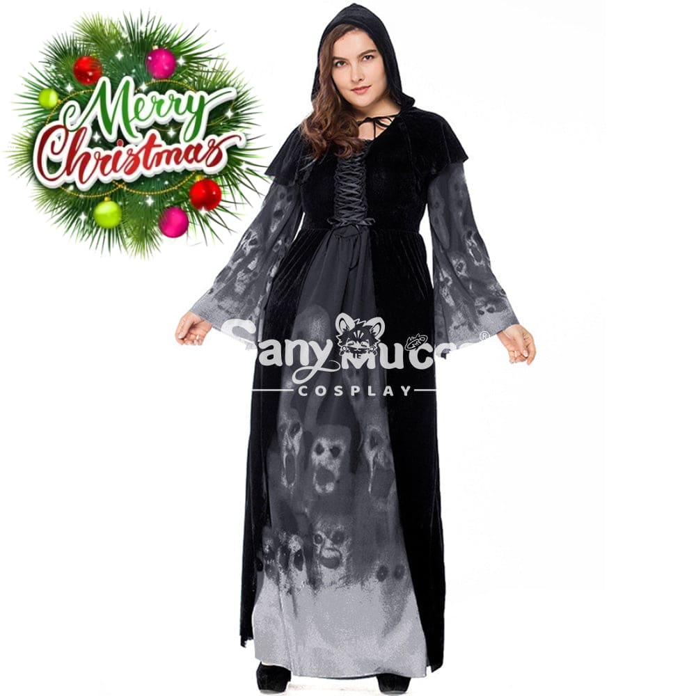 【In Stock】Halloween Cosplay Vampire Witches Costume Plus Size Costumes