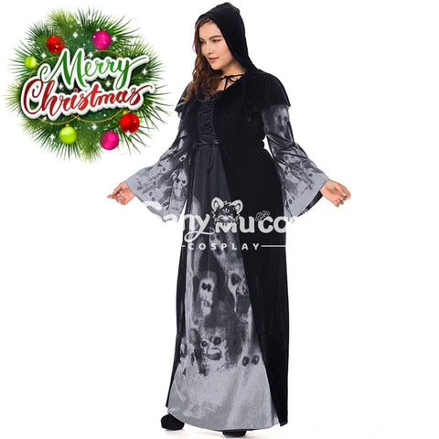 【In Stock】Halloween Cosplay Vampire Witches Costume Plus Size Costumes