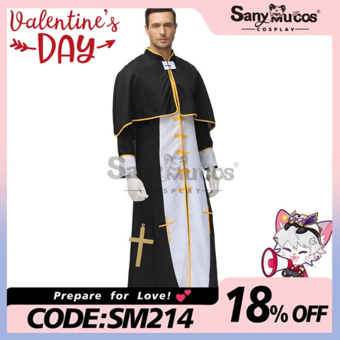 【In Stock】Halloween Cosplay Video Game Style Pastor Gown Costume Costumes