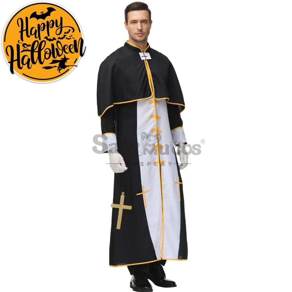 【In Stock】Halloween Cosplay Video Game Style Pastor Gown Costume Costumes