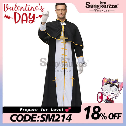 【In Stock】Halloween Cosplay Video Game Style Pastor Gown Costume Costumes