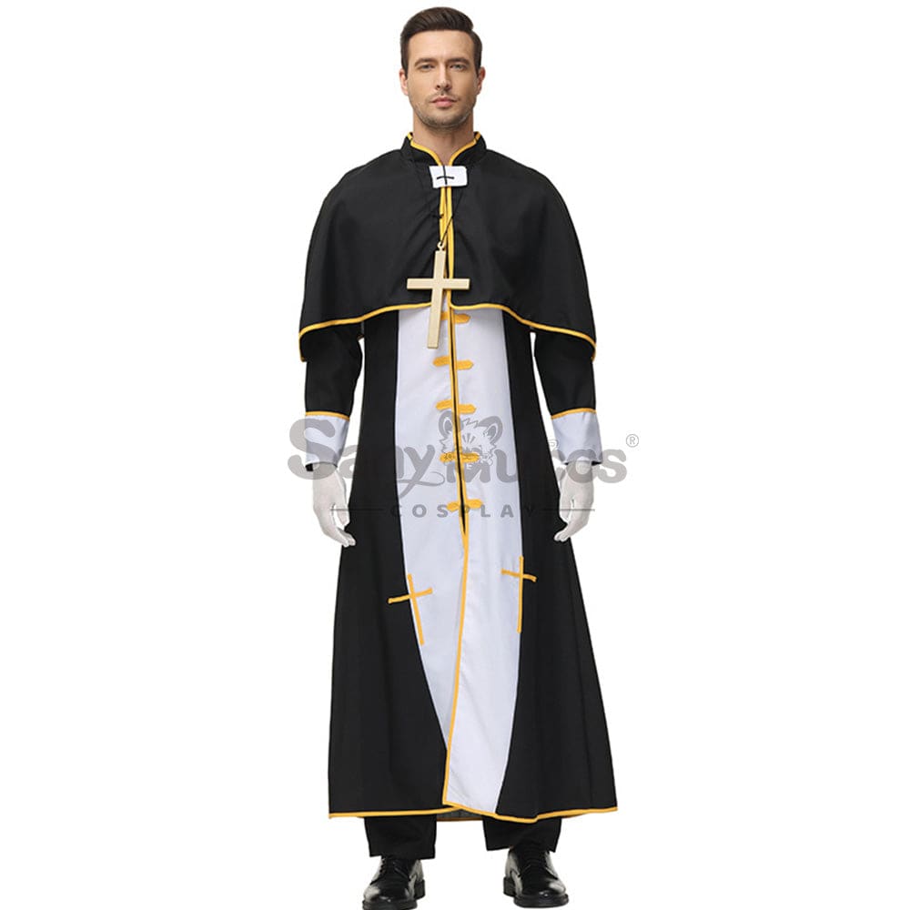 【In Stock】Halloween Cosplay Video Game Style Pastor Gown Costume Costumes