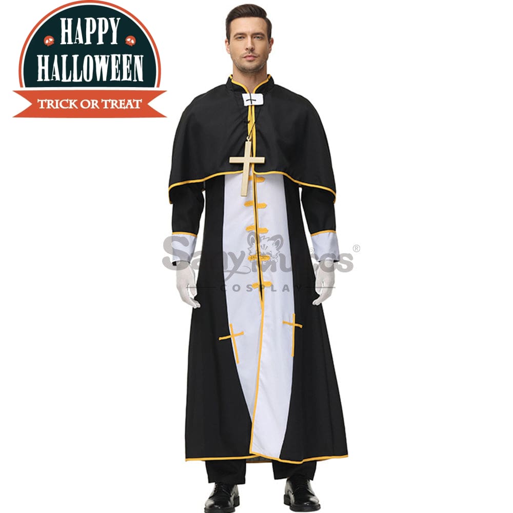【In Stock】Halloween Cosplay Video Game Style Pastor Gown Costume Costumes