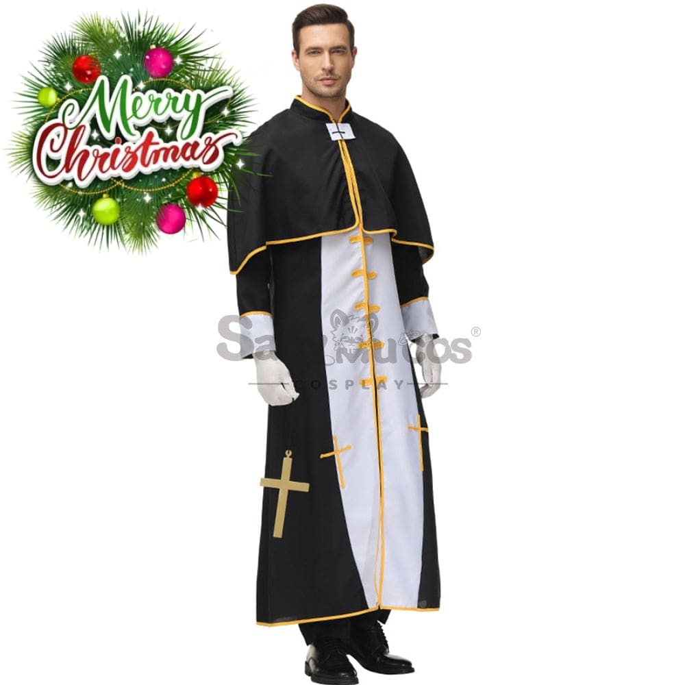 【In Stock】Halloween Cosplay Video Game Style Pastor Gown Costume Costumes