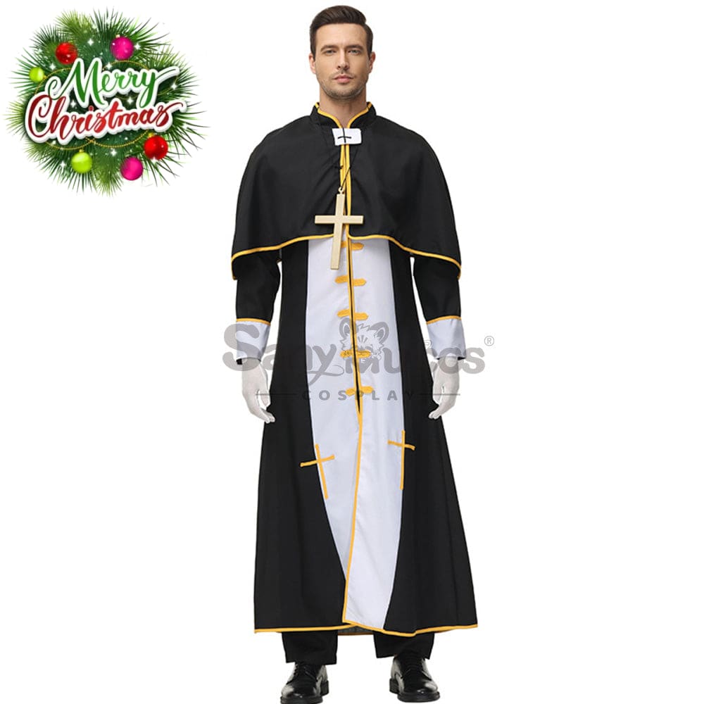【In Stock】Halloween Cosplay Video Game Style Pastor Gown Costume Costumes