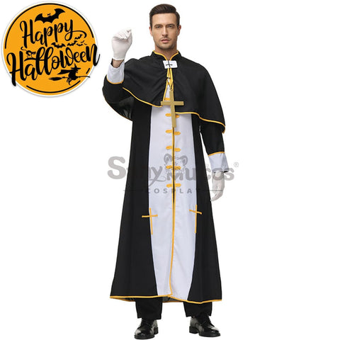 【In Stock】Halloween Cosplay Video Game Style Pastor Gown Costume Costumes