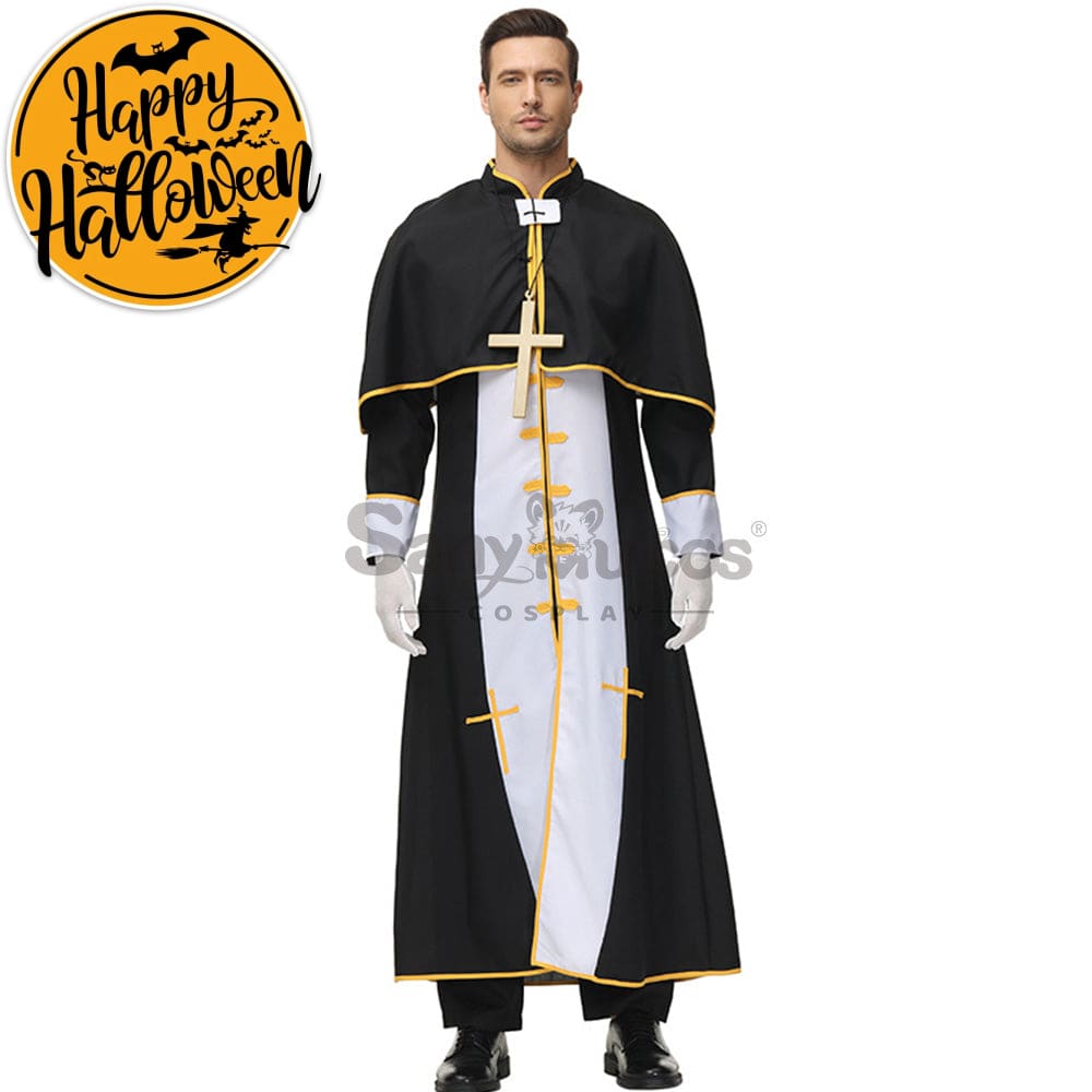 【In Stock】Halloween Cosplay Video Game Style Pastor Gown Costume Costumes