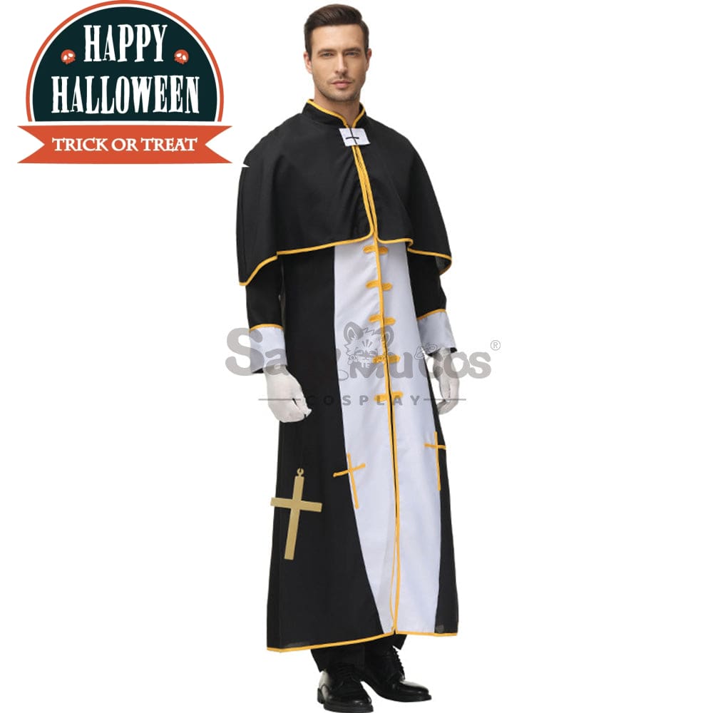 【In Stock】Halloween Cosplay Video Game Style Pastor Gown Costume Costumes