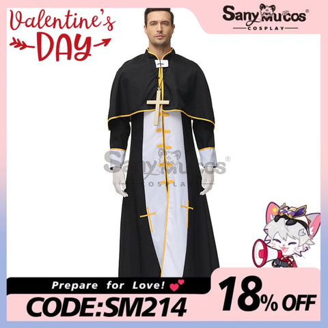 【In Stock】Halloween Cosplay Video Game Style Pastor Gown Costume Costumes