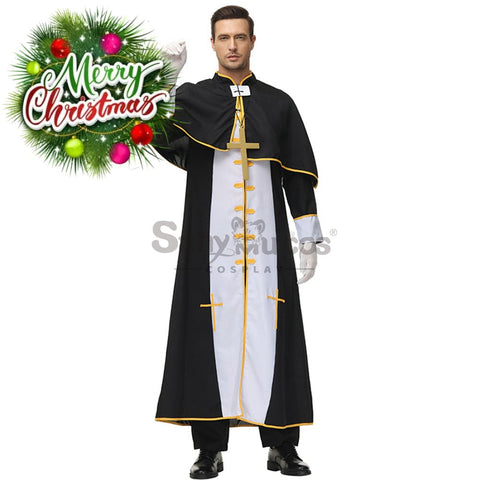 【In Stock】Halloween Cosplay Video Game Style Pastor Gown Costume Costumes