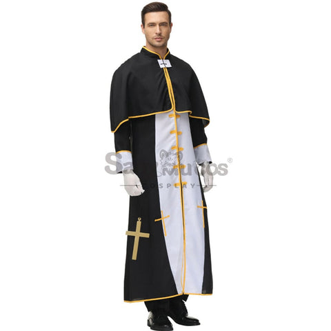 【In Stock】Halloween Cosplay Video Game Style Pastor Gown Costume Costumes