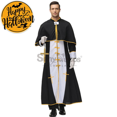 【In Stock】Halloween Cosplay Video Game Style Pastor Gown Costume Costumes