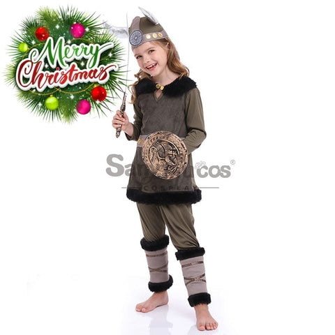 【In Stock】Halloween Cosplay Vikings Costume Kid Size Costumes