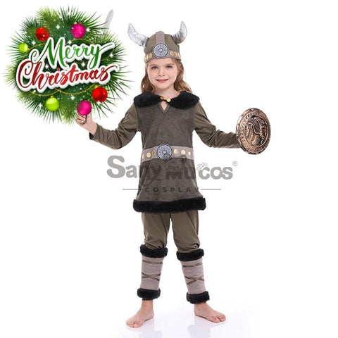 【In Stock】Halloween Cosplay Vikings Costume Kid Size Costumes