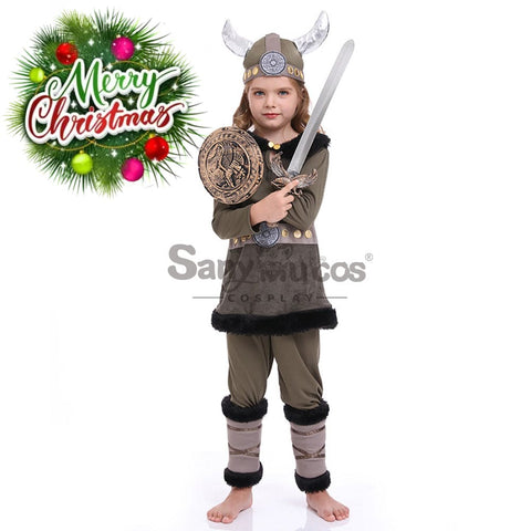 【In Stock】Halloween Cosplay Vikings Costume Kid Size Costumes