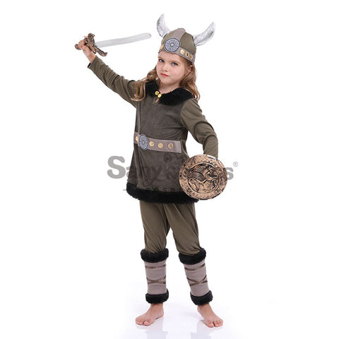 【In Stock】Halloween Cosplay Vikings Costume Kid Size Costumes