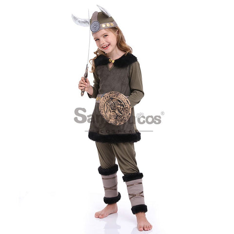 【In Stock】Halloween Cosplay Vikings Costume Kid Size Costumes