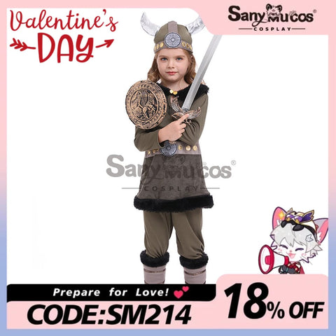 【In Stock】Halloween Cosplay Vikings Costume Kid Size Costumes