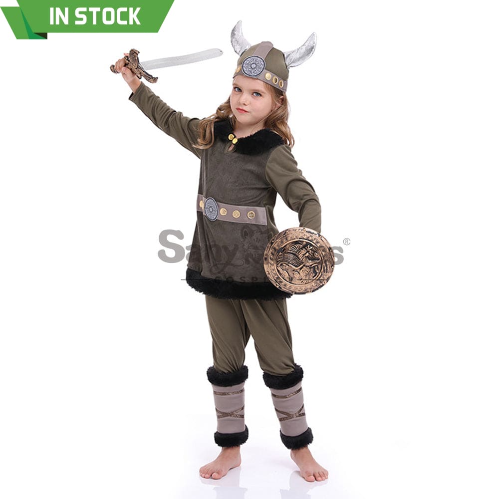 【In Stock】Halloween Cosplay Vikings Costume Kid Size Costumes