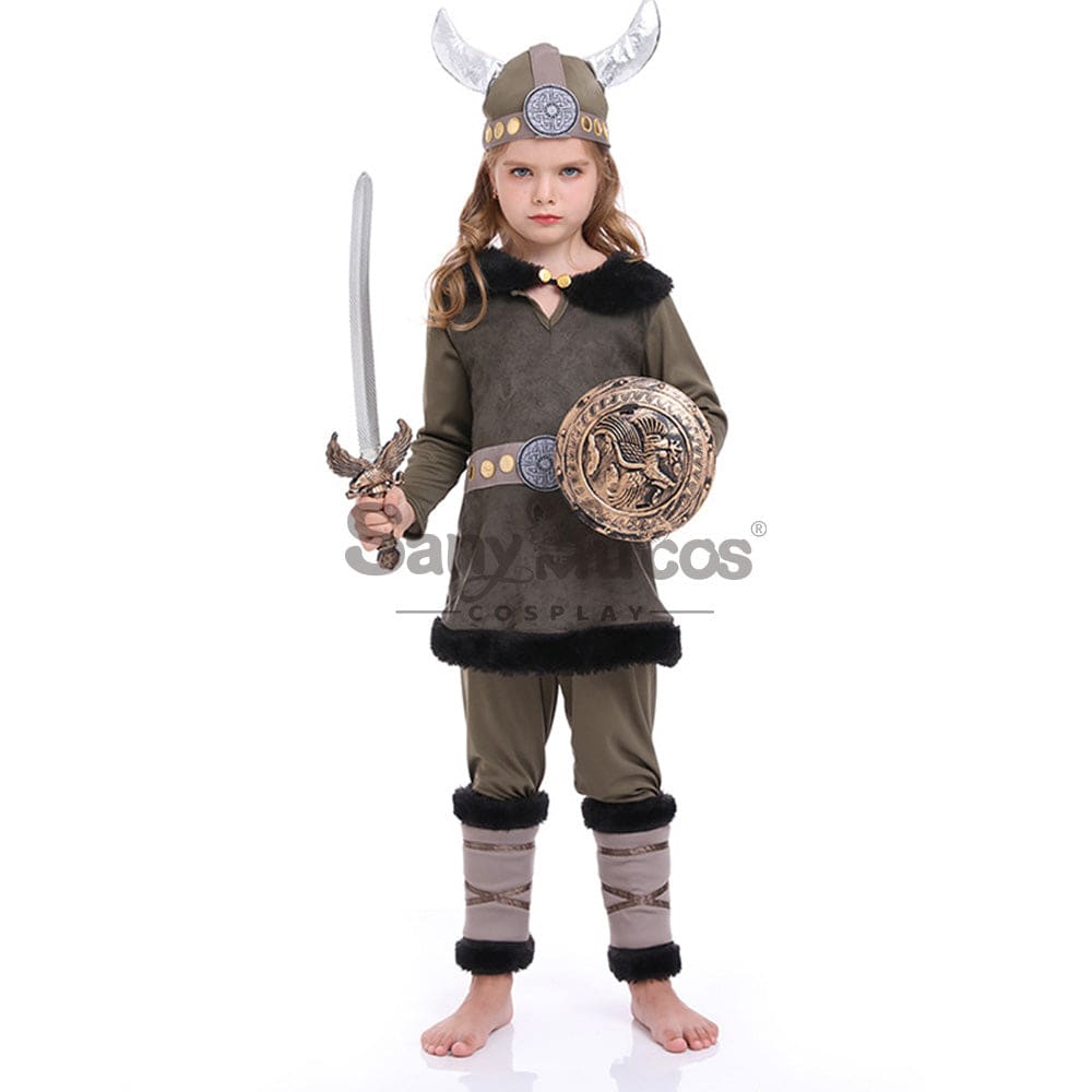 【In Stock】Halloween Cosplay Vikings Costume Kid Size Costumes