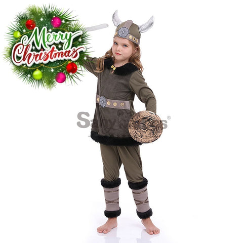 【In Stock】Halloween Cosplay Vikings Costume Kid Size Costumes