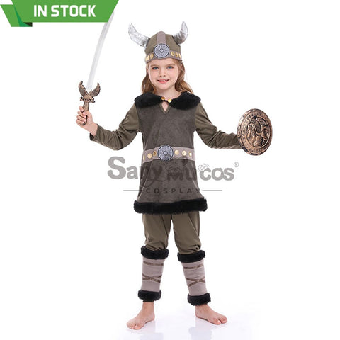 【In Stock】Halloween Cosplay Vikings Costume Kid Size Costumes