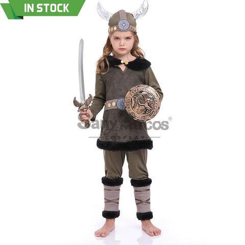 【In Stock】Halloween Cosplay Vikings Costume Kid Size Costumes