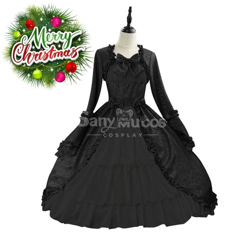 【In Stock】Halloween Cosplay Vintage Palace Lolita Sweet Princess Dress Stage Performance