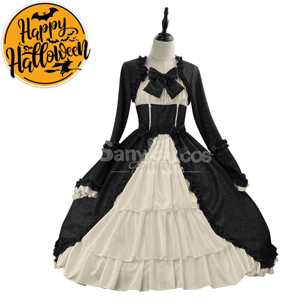 【In Stock】Halloween Cosplay Vintage Palace Lolita Sweet Princess Dress Stage Performance
