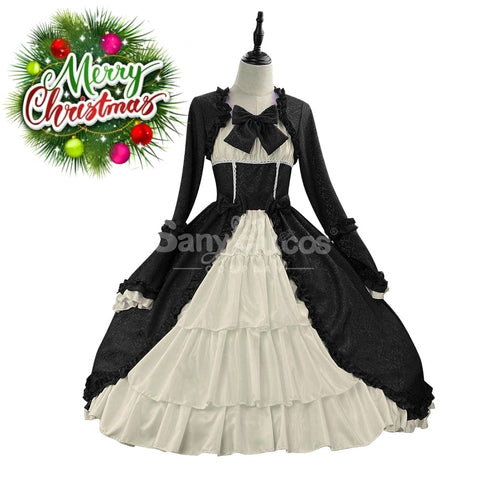 【In Stock】Halloween Cosplay Vintage Palace Lolita Sweet Princess Dress Stage Performance