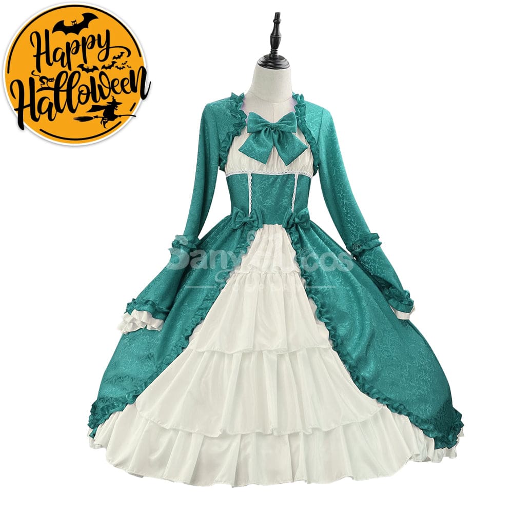 【In Stock】Halloween Cosplay Vintage Palace Lolita Sweet Princess Dress Stage Performance