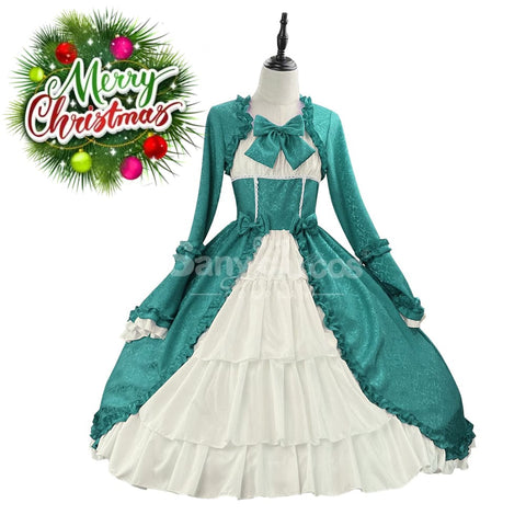 【In Stock】Halloween Cosplay Vintage Palace Lolita Sweet Princess Dress Stage Performance