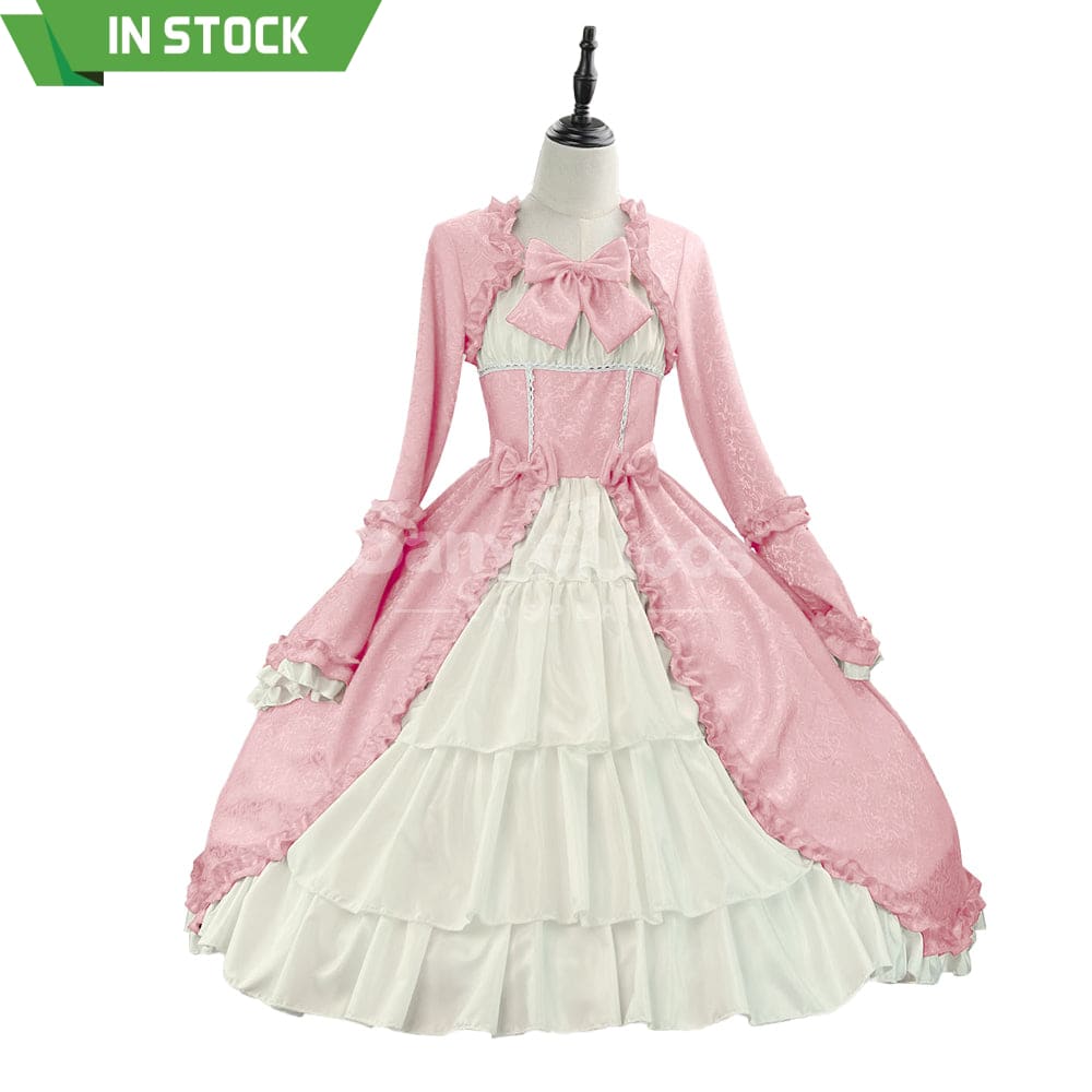 【In Stock】Halloween Cosplay Vintage Palace Lolita Sweet Princess Dress Stage Performance