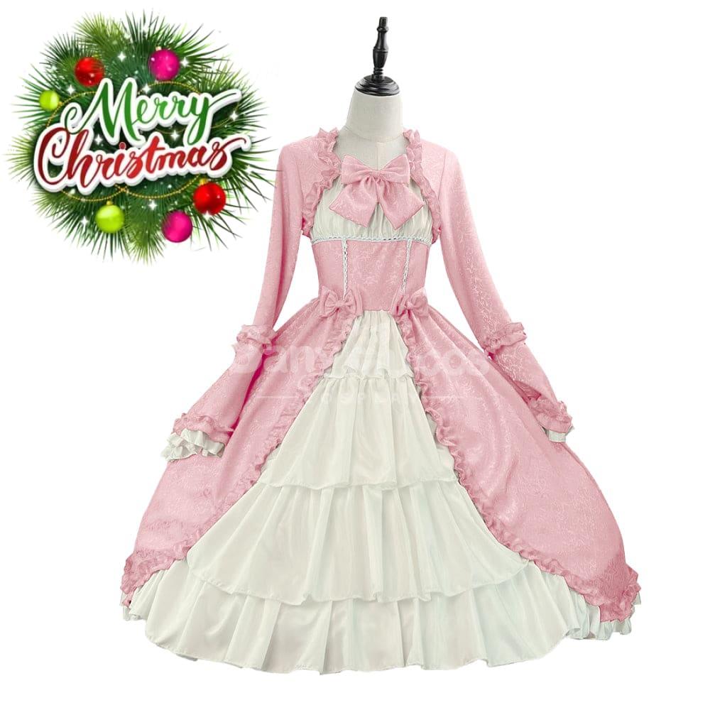 【In Stock】Halloween Cosplay Vintage Palace Lolita Sweet Princess Dress Stage Performance