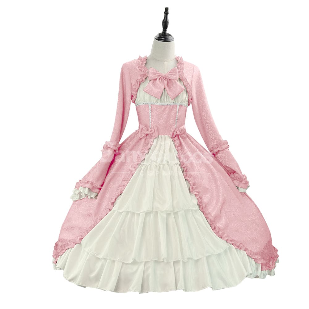 【In Stock】Halloween Cosplay Vintage Palace Lolita Sweet Princess Dress Stage Performance