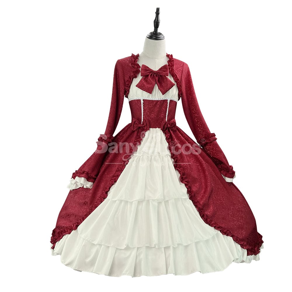 【In Stock】Halloween Cosplay Vintage Palace Lolita Sweet Princess Dress Stage Performance